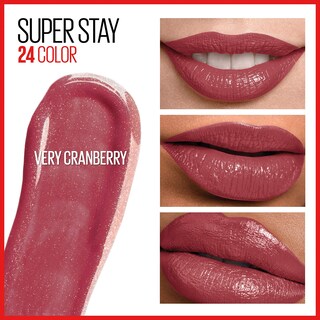 Foto 3 | Foto 3 | Lápiz Labial Líquido Maybelline Super Stay 24 Very Cranberry - Venta Internacional.