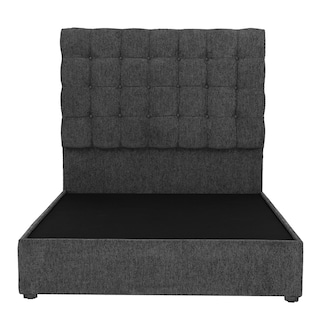 Foto 1 | Foto 1 | Cabecera Trinity Slip Color Gris Oxford Queen Size + Base Cama