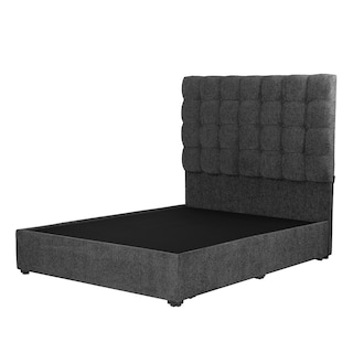 Foto 2 | Foto 2 | Cabecera Trinity Slip Color Gris Oxford Queen Size + Base Cama