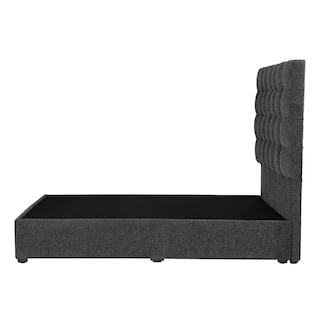 Foto 3 | Foto 3 | Cabecera Trinity Slip Color Gris Oxford Queen Size + Base Cama