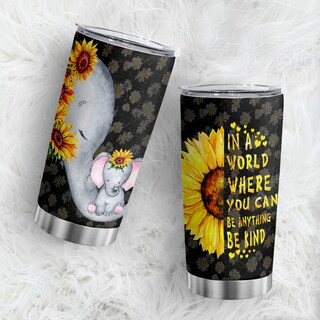 Foto 1 | Foto 1 | Vaso De Viaje Oasisdream De 600 Ml Con Tapa Con Estampado De Elefantes - Venta Internacional.