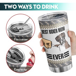 Foto 5 | Foto 5 | Taza De Café Tumbler Oasisdream De 600 Ml Con Estampado De Perros