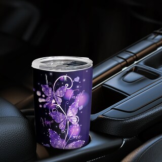 Foto 3 | Foto 3 | Taza De Viaje Oasisdream Vaso De 600 Ml Con Estampado De Mariposas