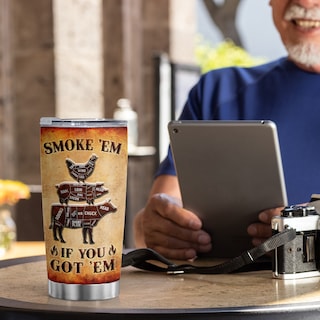 Foto 6 | Foto 6 | Taza Tumbler Oasisdream De Acero Inoxidable De 600 Ml Con Estampado De Cerdo - Venta Internacional.