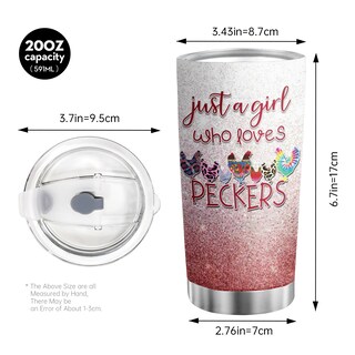 Foto 2 | Foto 2 | Taza De Café Tumbler Oasisdream De 600 Ml Con Estampado De Pollo - Venta Internacional.