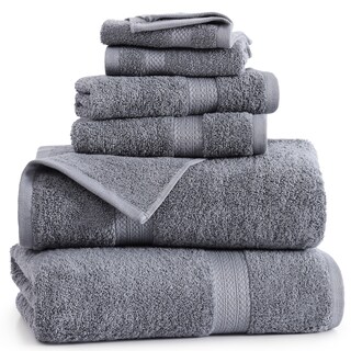 Foto 2 | Foto 2 | Juego De Toallas De Baño Lane Linen 100% Algodón 6 Unidades Color Gris Frío - Venta Internacional.