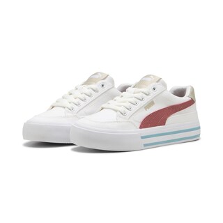 Foto 3 | Foto 3 | Tenis Puma Court Classic Vulc Formstrip Jr Para Niña Rosa