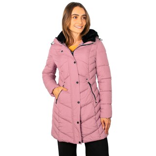 Foto 1 | Foto 1 | Chamarra Larga Capitonada Greenlander Púrpura para Mujer