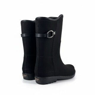 Foto 2 | Foto 2 | Bota De Lluvia Para Dama 4539 Durazno Negro Ulän