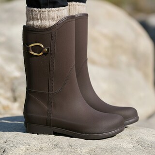 Foto 5 | Foto 5 | Bota De Lluvia Para Dama 4539 Durazno Cafe Ulän