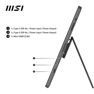 Foto 2 | Foto 2 | Msi Pro Mp161 E2 Monitor Portátil 15.6 Pulgadas Fhd Ips 1080p Usb Tipo C Mini-hdmi Altavoces Int