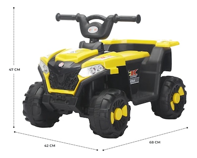 Foto 2 | Foto 2 | Cuatrimoto Eléctrica Para Niños Dodo Kids Bdm803 Batería 6v Amarillo