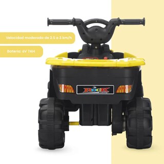 Foto 6 | Foto 6 | Cuatrimoto Eléctrica Para Niños Dodo Kids Bdm803 Batería 6v Amarillo