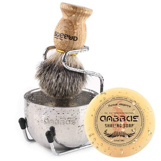 Foto 7 | Foto 7 | Brocha de Afeitar Anbbas Pure Badger Hair con Jabón y Soporte - Venta Internacional