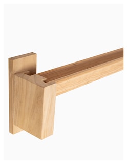 Foto 4 | Foto 4 | Cortinero Artesanal de Madera Milán Doble 180 cm Natural