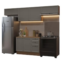 Cocina Integral Completa Modular Madesa Vik 280cm Mg 01