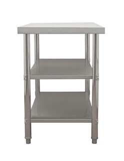 Foto 6 | Foto 6 | Mesa Isla Doble 110x50 Mindejal Mesaid115 Acero Inoxidable Con Doble Entrepaño