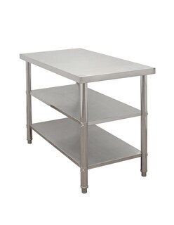 Foto 7 | Foto 7 | Mesa Isla Doble 110x50 Mindejal Mesaid115 Acero Inoxidable Con Doble Entrepaño