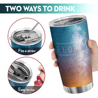 Foto 5 | Foto 5 | Vaso Oasisdream De Acero Inoxidable De 600 Ml Con Estampado Estrellado - Venta Internacional.