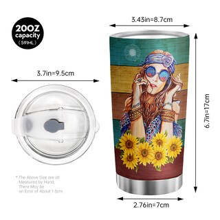 Foto 2 | Foto 2 | Vaso De Viaje Oasisdream De Acero Inoxidable Con Estampado Femenino De 600 Ml - Venta Internacional.