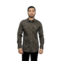 Camisa Caballero Wpl10741 Black Para Hombre