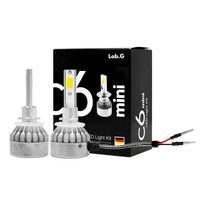 Kit Luces Led Lab.g C6 Mini Iron Led Conector 880 X2 Autos Plata