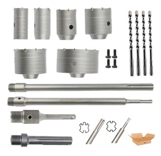 Foto 1 | Foto 1 | 10 Brocas Lab.g Pasamuros Sacabocas Sds Plus/max 35-110mm Concreto Plata