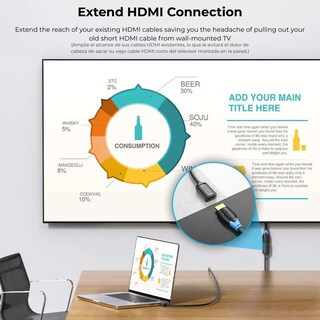 Foto 3 | Foto 3 | Cable Extensión Hdmi Vention 3 Metro 4k 60hz Macho-hembra