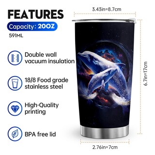 Foto 2 | Foto 2 | Taza De Café Tumbler Oasisdream De Acero Inoxidable 600 Ml - Venta Internacional.