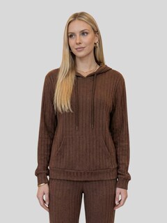 Foto 5 | Foto 5 | Sudadera y Pants Jogger Café Oscuro para Mujer