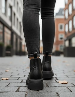 Foto 4 | Foto 4 | Botín Chelsea Negro para Niña