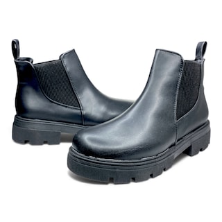 Foto 6 | Foto 6 | Botín Chelsea Negro para Niña