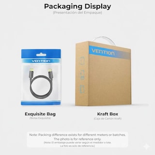 Foto 7 | Foto 7 | Cable Displayport Vention 1m 4k Hd 60hz Chapeado Oro