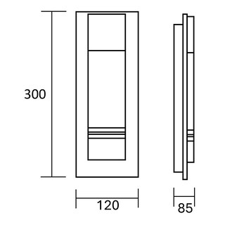 Foto 7 | Foto 7 | Estevez Luminario Led De Muro Solid 15w 500lm 4000k Ip44 Negro