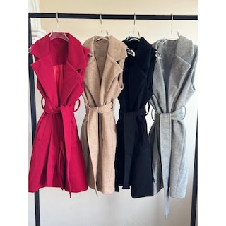 Foto 4 | Foto 4 | Chaleco Largo Paño Beige