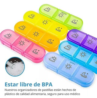 Foto 3 | Foto 3 | Pastillero Xtellar Semanal Portátil De Píldora Vitamin Múltiples