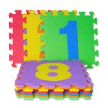 Tapete De Foamy Armable De Numeros Multicolor 10 Piezas