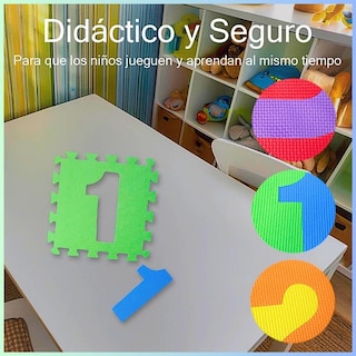 Foto 4 | Foto 4 | Tapete De Foamy Armable De Numeros Multicolor 10 Piezas