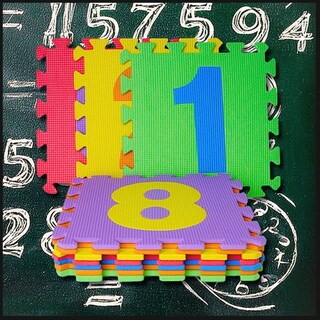 Foto 6 | Foto 6 | Tapete De Foamy Armable De Numeros Multicolor 10 Piezas