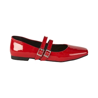 Foto 1 | Foto 1 | Balerina Golden Shoes Estrella Rojo Charol Dama