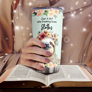 Foto 6 | Foto 6 | Vaso Oasisdream De Acero Inoxidable De 600 Ml Con Estampado De Perezosos