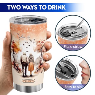 Foto 5 | Foto 5 | Taza De Café Oasisdream 600 Ml Acero Inoxidable Con Estampado