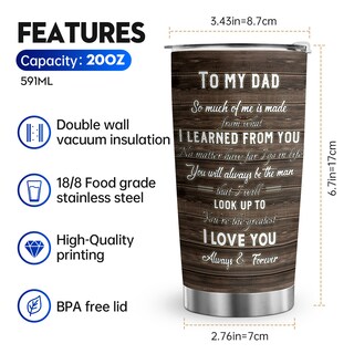 Foto 2 | Foto 2 | Vaso Oasisdream De Acero Inoxidable De 600 Ml Con Estampado De Renos - Venta Internacional.