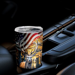 Foto 3 | Foto 3 | Vaso Oasisdream De Acero Inoxidable De 600 Ml Con Estampado De Renos - Venta Internacional.