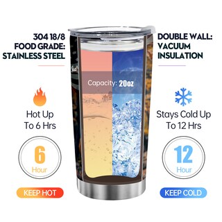 Foto 4 | Foto 4 | Vaso Oasisdream De Acero Inoxidable De 600 Ml Con Estampado De Renos - Venta Internacional.