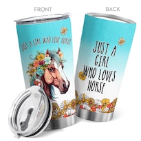 Taza De Café Oasisdream 600 Ml Acero Inoxidable Con Estampado De Caballos - Venta Internacional.