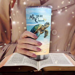 Foto 6 | Foto 6 | Vaso Oasisdream De Acero Inoxidable De 600 Ml Con Estampado De Tortuga