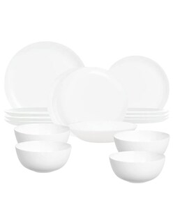 Foto 1 | Foto 1 | Vajilla Diwali De Opal Blanco Con Bowl 16 Piezas