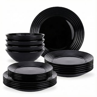 Foto 1 | Foto 1 | Vajilla Harena De Opal Con Bowl Negro 12 Piezas