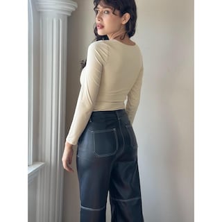 Foto 3 | Foto 3 | Body Escote Cuadrado Beige